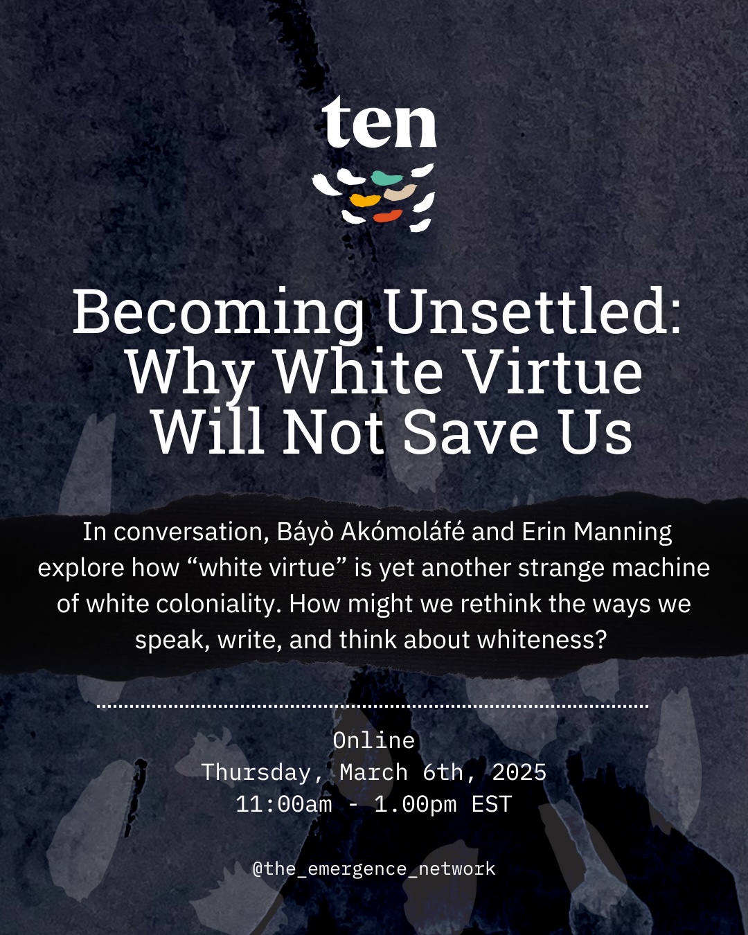 Becoming Unsettled: Why White Virtue Will Not Save Us